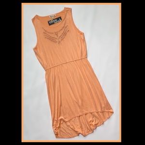Olive+Oak Hi-Lo Summer Dress - Large - Tapas Peach